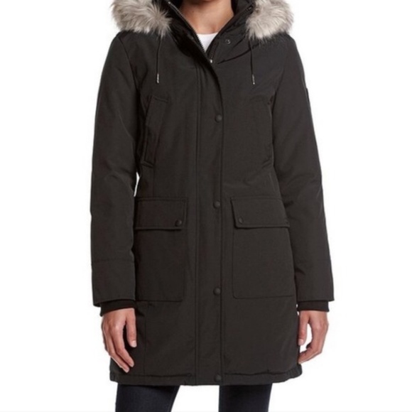 calvin klein water-resistant extreme weather parka - Picture 1 of 6
